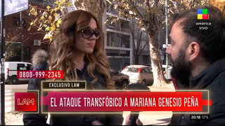 Mariana Genesio Peño sufrió un ataque homofóbico en plena nota de TV