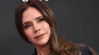 Victoria Beckham on crutches as she continues to recover from injury