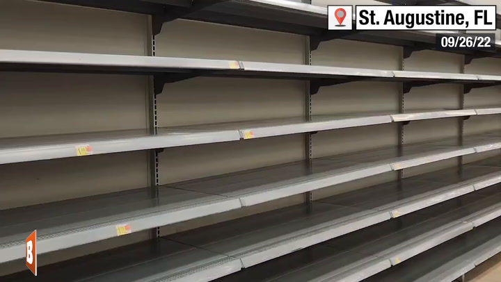 Floridians Empty Shelves as They Brace for Hurricane Ian
