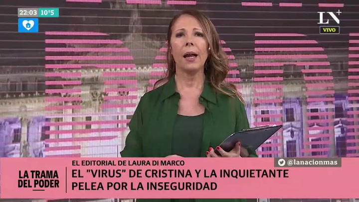 Editorial Laura Di Marco - El 'virus' de Cristina y la inquietante pelea por la inseguridad