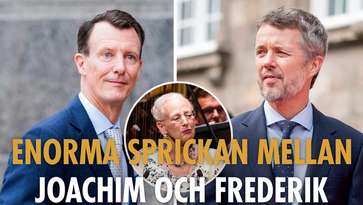 Enorma klyftan mellan Joachim och Frederik i Danmark!