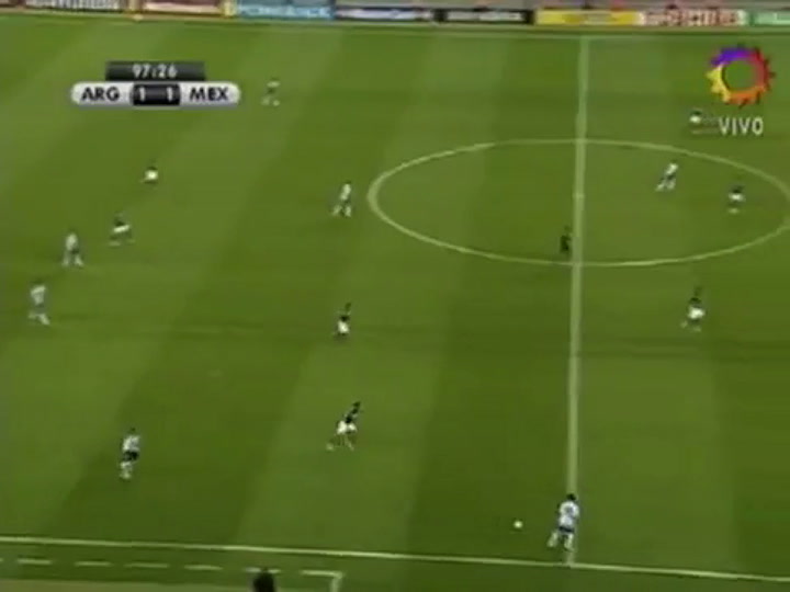 El gol de Maxi Rodríguez ante México en el Mundial de Alemania 2006 - Fuente: Canal 13