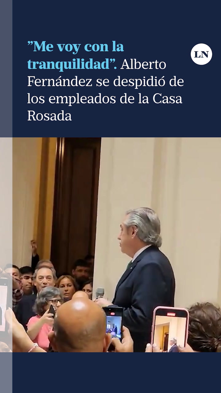 Alberto Fernandez Se Despidio De Casa Rosada