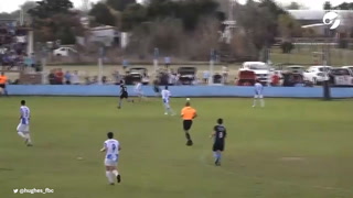 Zapatazo y gol de Nacho Scocco para Hughes FBC
