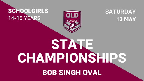 13 May - Schoolgirls State Champs - 14-15 Years Bob Singh Oval