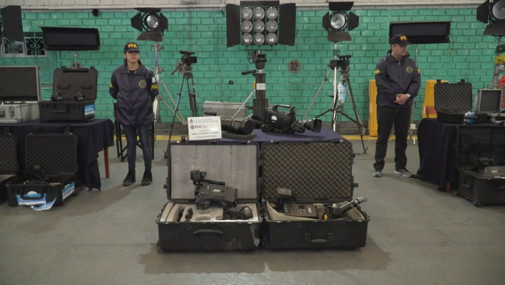 Incautan en Argentina equipos audiovisuales robados en Hollywood - Fuente: AFP