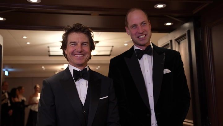 Prince William rubs elbows with Tom Cruise at charity gala amid King Charles health scare