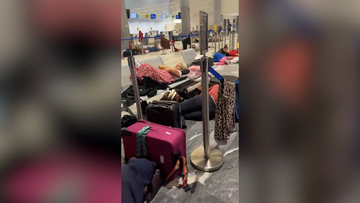 Holidaymakers Stranded At Greek Airport As Floods Lash Island