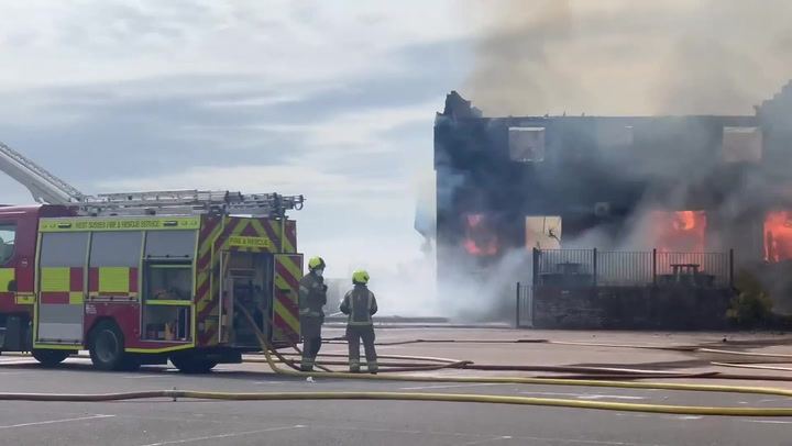 Major blaze at Harvester pub as kitchen goes up in flames