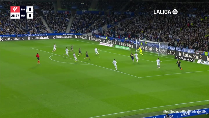 Gol de Gler (1-0) en el Real Sociedad 0-1 Real Madrid