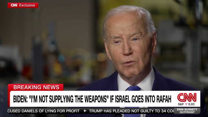 Biden: 'We're Walking Away from Israel's Ability to Wage War' in Areas, Punishing Them Even if They Don't Cross Line