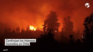 Chile: continúa el duro trabajo de los bomberos para intentar frenar el fuego