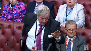 Moment Labour peer scolded for ‘shouting’ at minister during debate