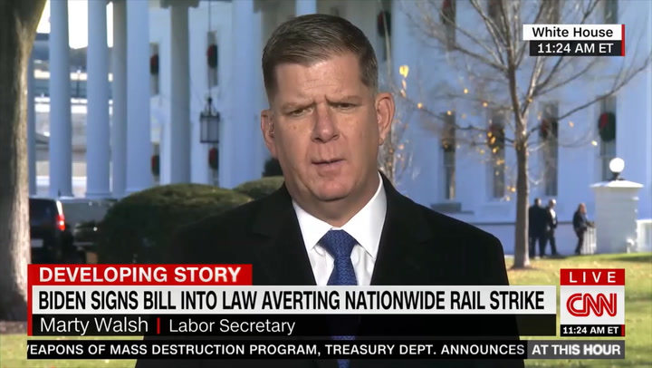 Labor Sec'y Walsh on Criticisms of Rail Deal: 'Go Back and Talk to' Senators Who Voted Against Sick Leave