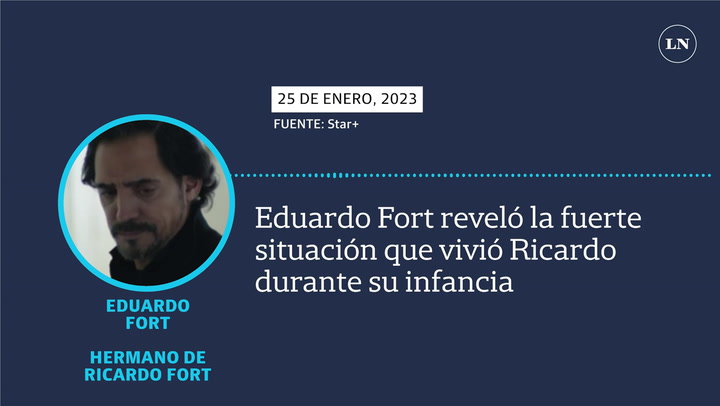 Eduardo Fort reveló la fuerte situación que vivió Ricardo durante su infancia