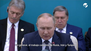 Putin refuerza lazos con Irán y Turquía