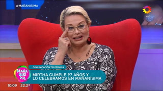 Mirtha Legrand se emocionó al hablar con Carmen Barbieri: "Hoy es un día de fiesta"