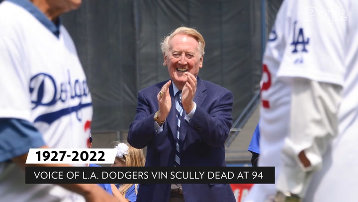 vin scully jersey microphone