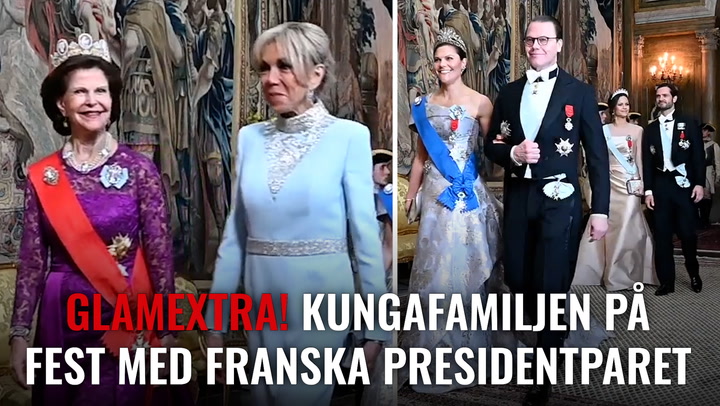 GLAMEXTRA: Kungafamiljens stora galaparty – med franska presidentparet!