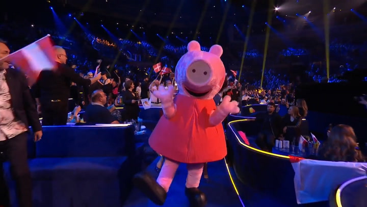 Peppa Pig makes impromptu cameo at Eurovision