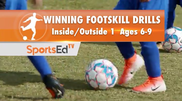 WINNING FOOTSKILL DRILLS - Inside/Outside 1 Ages 6-9