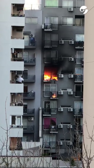 Incendio en un departamento de Villa Urquiza