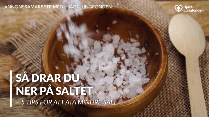 Så drar du ner på saltet – 5 tips för att äta mindre salt