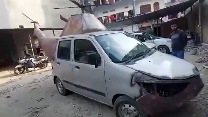 Indian man turns family car into helicopter, only to have it immediately seized