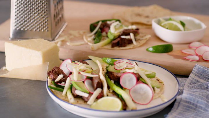 Dynamic Duo: Carne Asada Tacos with Beecher's Cheese