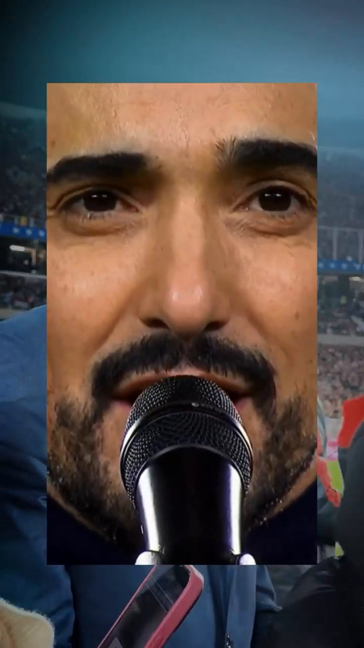 Abel Pintos cantó el himno en el partido Argentina - Ecuador y reveló cómo se sintió
