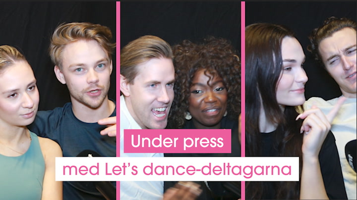 Under press med Let's dance-deltagarna