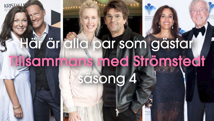 Här är alla par som gästar Tillsammans med Strömstedt säsong 4