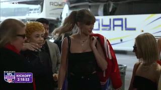 Taylor Swift shows support for Kelce as she arrives at Super Bowl