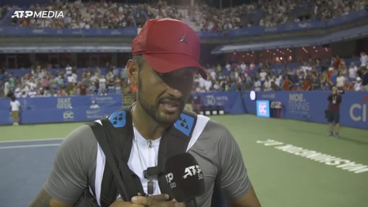 Nick Kyrgios happy to be in Citi Open final after not playing 'anywhere near best tennis'