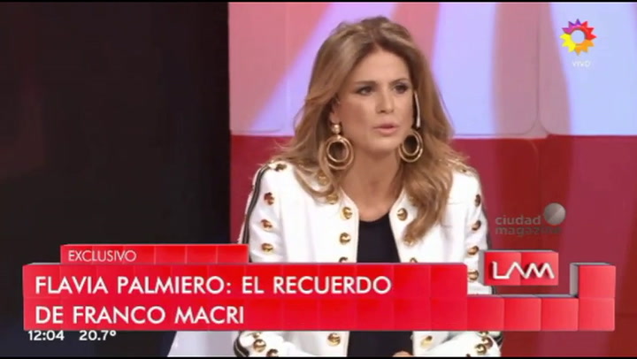 Flavia Palmiero habló de la muerte de Franco Macri - Fuente: El Trece