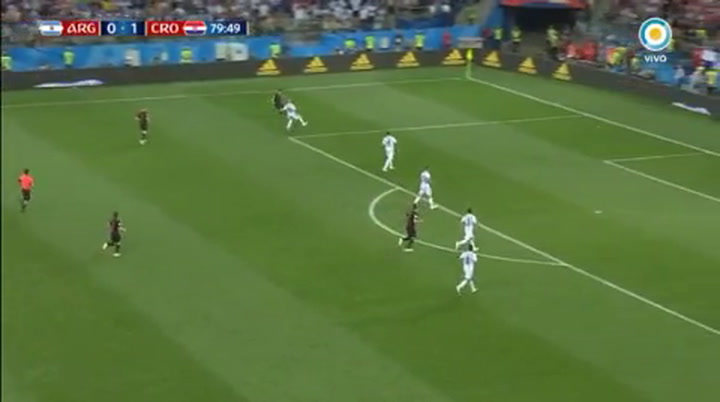 El gol del Modric que marcó el 2-0 contra la Argentina – Fuente: Tv Pública