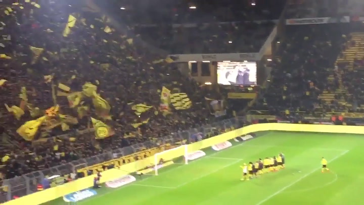 El aliento de los hinchas del Borussia Dortmund - Fuente: Twitter