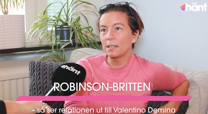 Robinson-Britten om relationen till Valentino Demina: ”Konkurrent”