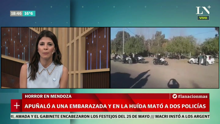 Mendoza: hirió a su mujer y mató a dos policias