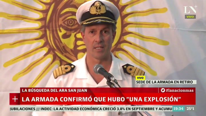 En un nuevo parte, la Armada anunció que continúa la búsqueda del submarino ARA San Juan