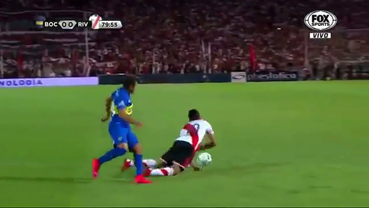 El gol de Mora a Boca en Mendoza 2016 - Fuente: YouTube