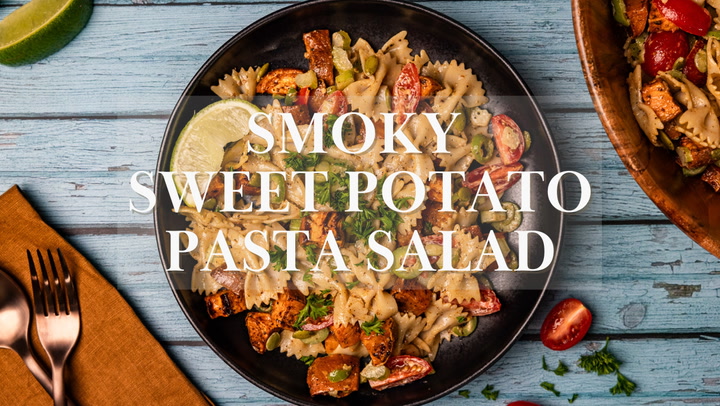 Smoky Sweet Potato Pasta Salad