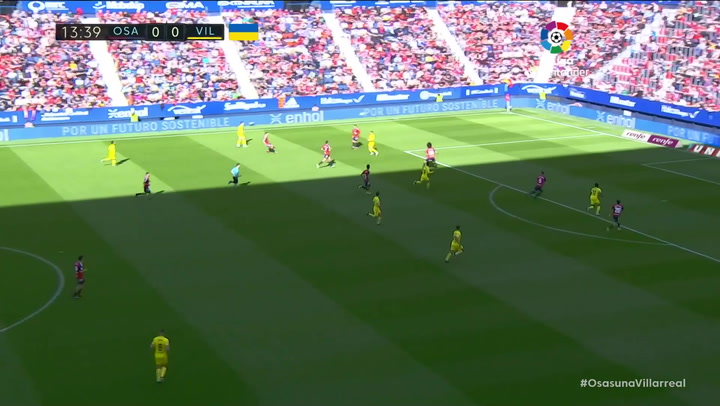 Gol de Chukwueze (0-1) en el Osasuna 0-3 Villarreal