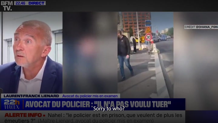 Paris riots: Police officer 'didn't want to kill' 17-year-old, says his lawyer