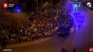 Real Madrid campeón: cientos de fanáticos copan las calles celebrando el título de su equipo