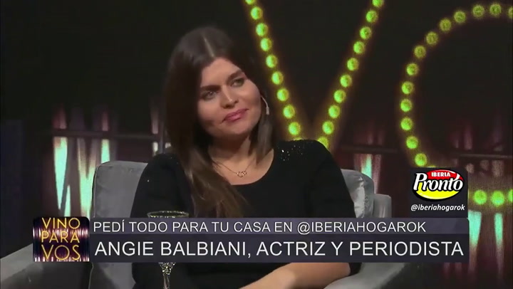 Angie Balbiani fue sorprendida con un mensaje de su novio, por primera vez ante las cámaras