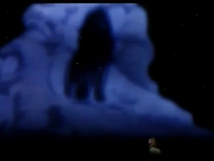 Mufasa, literalmente desde el cielo, aconseja a Simba - Fuente: YouTube