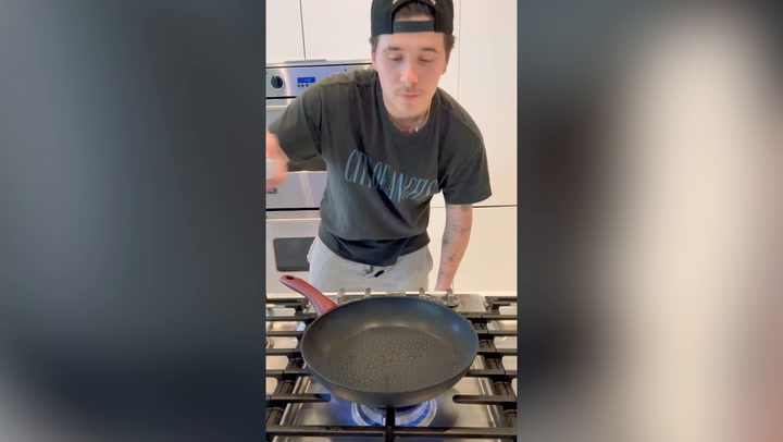 Brooklyn Beckham’s Latest Cooking Video, A Wardrobe Malfunction and Mixed Reviews