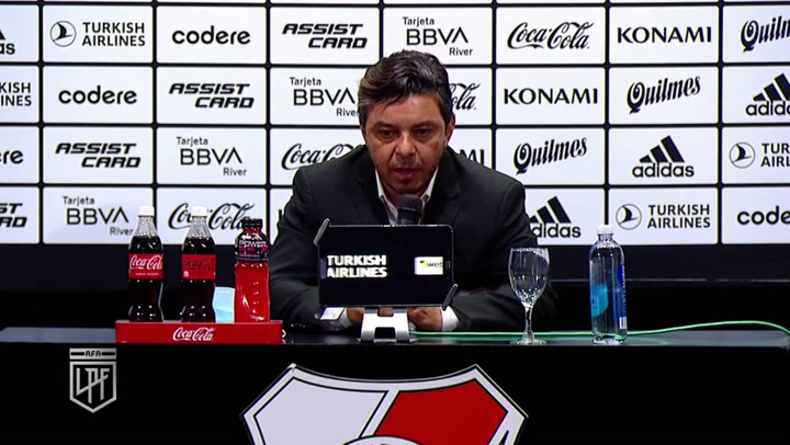 La conferencia de prensa de Marcelo Gallardo
