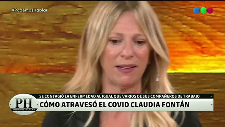 Claudia Fontán se quebró al aire al recordar cómo transitó la enfermedad